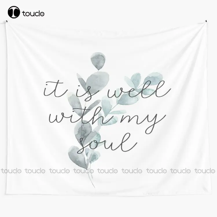 

It Is Well With My Soul Tapestry Tapestry Posters Tapestry Wall Hanging For Living Room Bedroom Dorm Room Home Decor Funny Wall