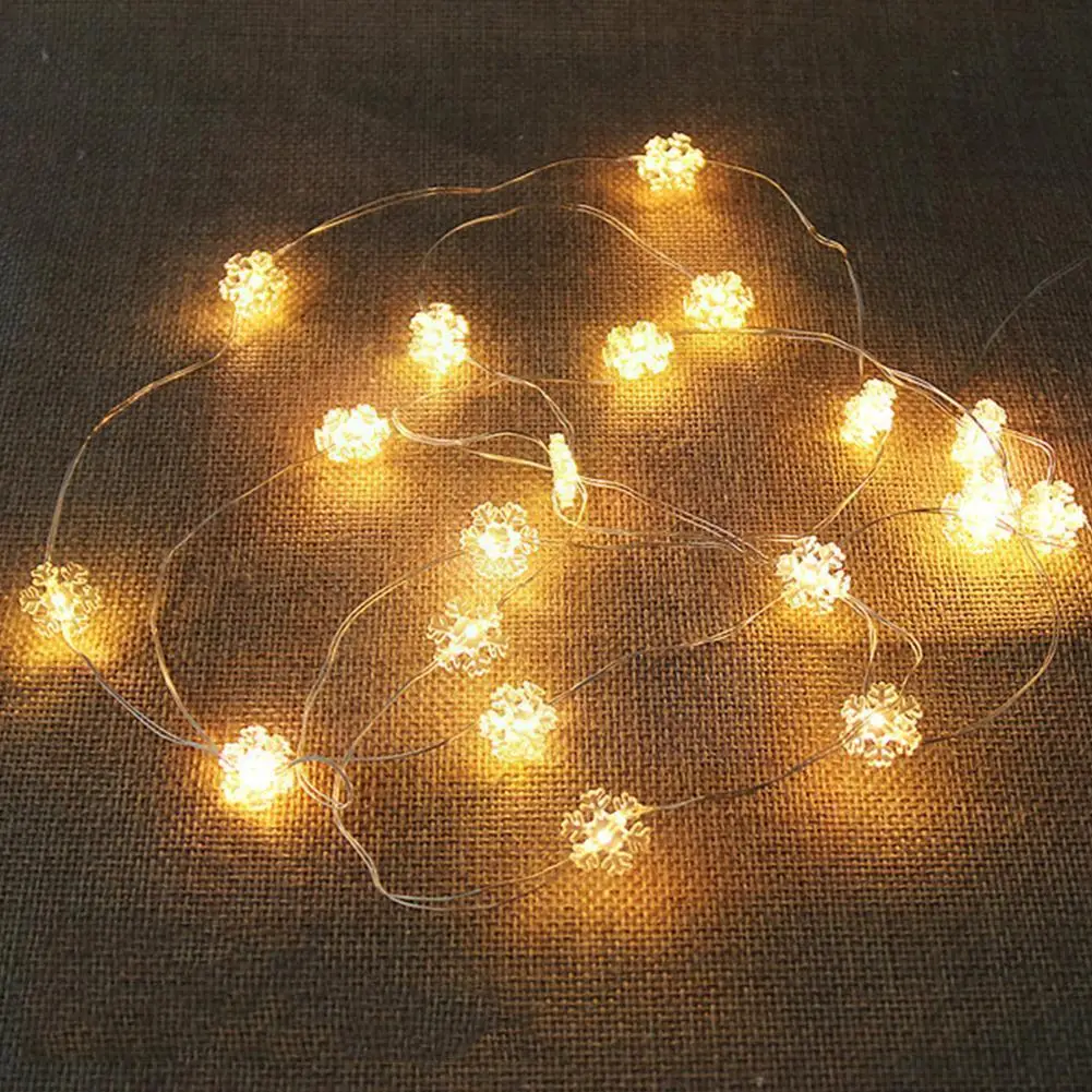 

2m 20led Santa Claus Christmas Tree Led String Lights Garland Snowflakes Christmas Decoration For Home Fairy Light E8m0