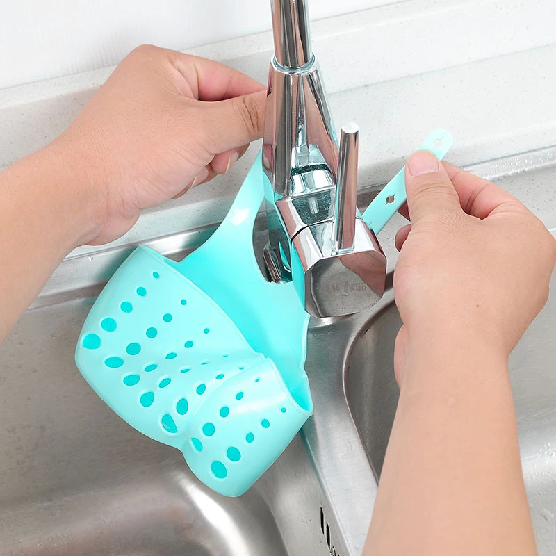 1 шт. губка для раковины сушилка хранения регулируемая застежка висячие Сумки