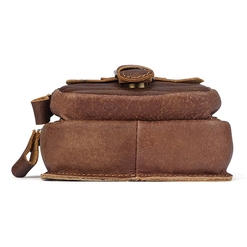 Винтажная Кожаная поясная сумка для мужчин кобура на ремне с петлей переносной