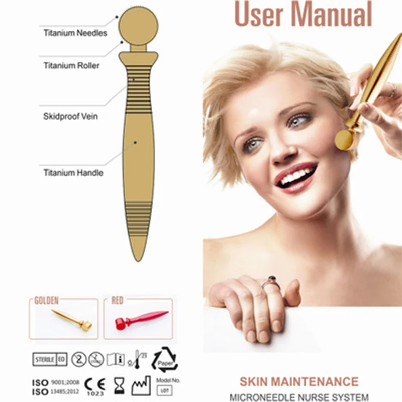 Новое поступление 540 титановая игла Дерма ролик микроигла система