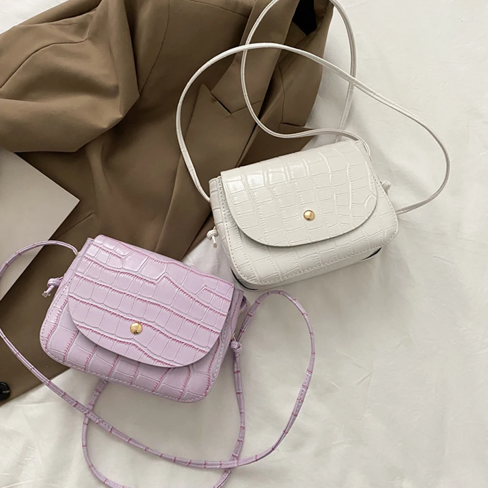 

Винтажные Модные женские маленькие сумки-мессенджеры из искусственной кожи с узором под камень, повседневные однотонные Дамские Мини-сумо...