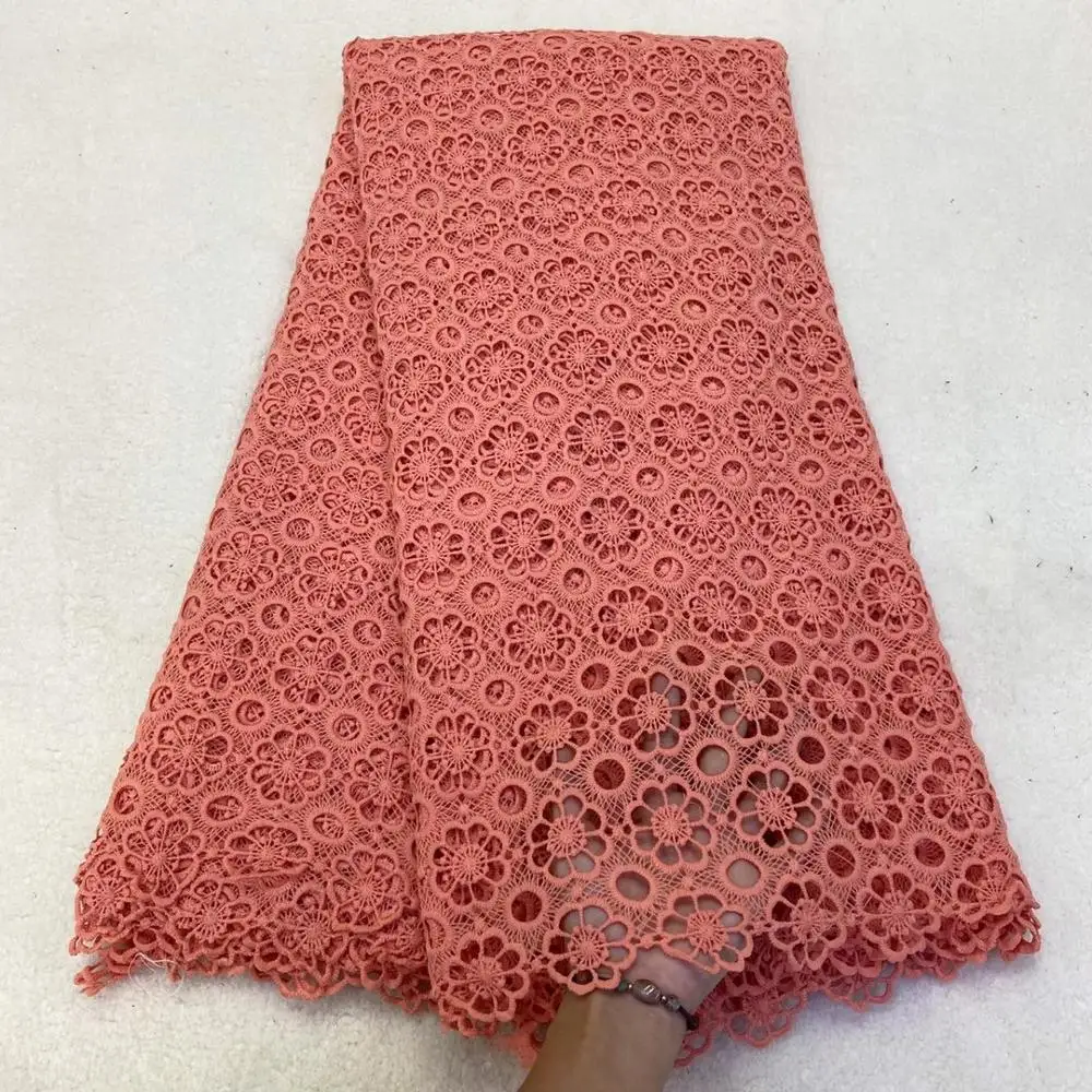 

Madison Nigerian Lace Fabrics 2020 High Quality Guipure Cord Lace Fabric African Lace Fabric For Wedding