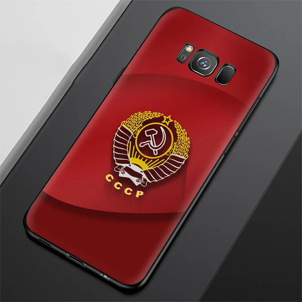 Советский Союз СССР флаг Мягкий чехол для Samsung Note 8 9 10 плюс A70 A50 A40 A20 A10 M40 M10 M20 M30 A10S