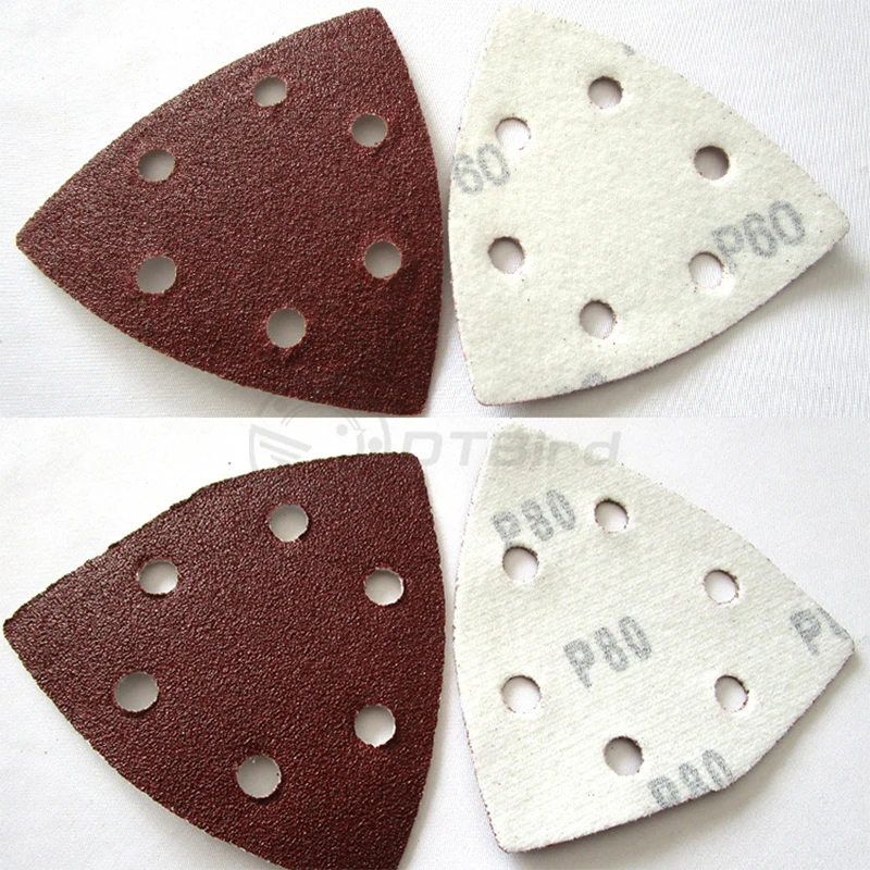 20pcs Self-adhesive Sandpaper Triangle Delta Sander Sand Paper Hook Loop Disc Abrasive Tools For Polishing Grit 60-240 | Инструменты