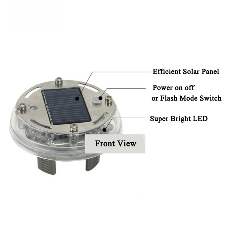 2/4 шт. автомобильный светильник на солнечных батареях Стайлинг холодный наружный
