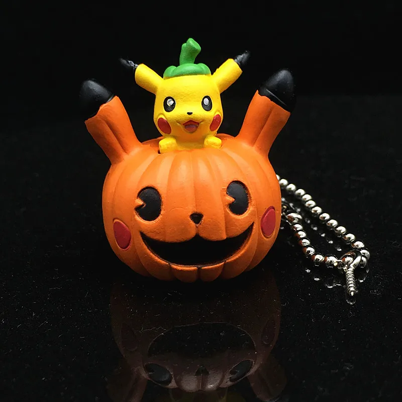 Anime Pokemon Pocket Monster Doll Figure 3CM Pikachu PVC Key Chain Pendant Model Toy Gifts for Children |