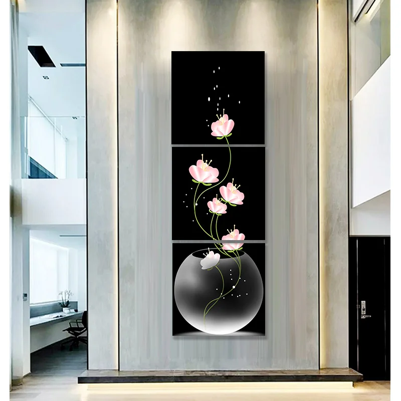 Conisi Скандинавская Цветочная ваза художественные настенные картины на холсте