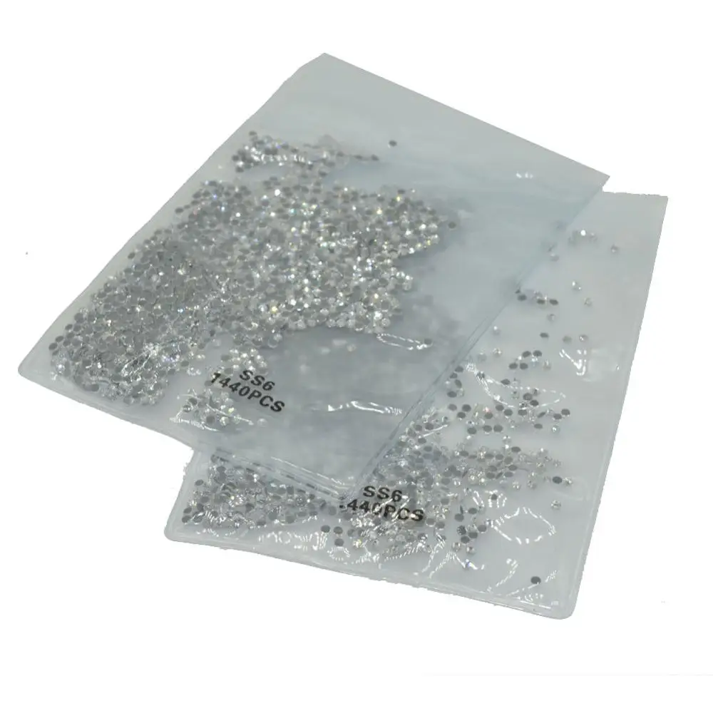 2XSS6 clear 2.0mm 1 коробка, 3300 шт., стразы для горячей фиксации, железные Стразы для одежды, высокое качество, SS6-SS30 кристалл DMC AB, горячий задний стеклянный камень - Цвет: 2XSS6 clear 2.0mm
