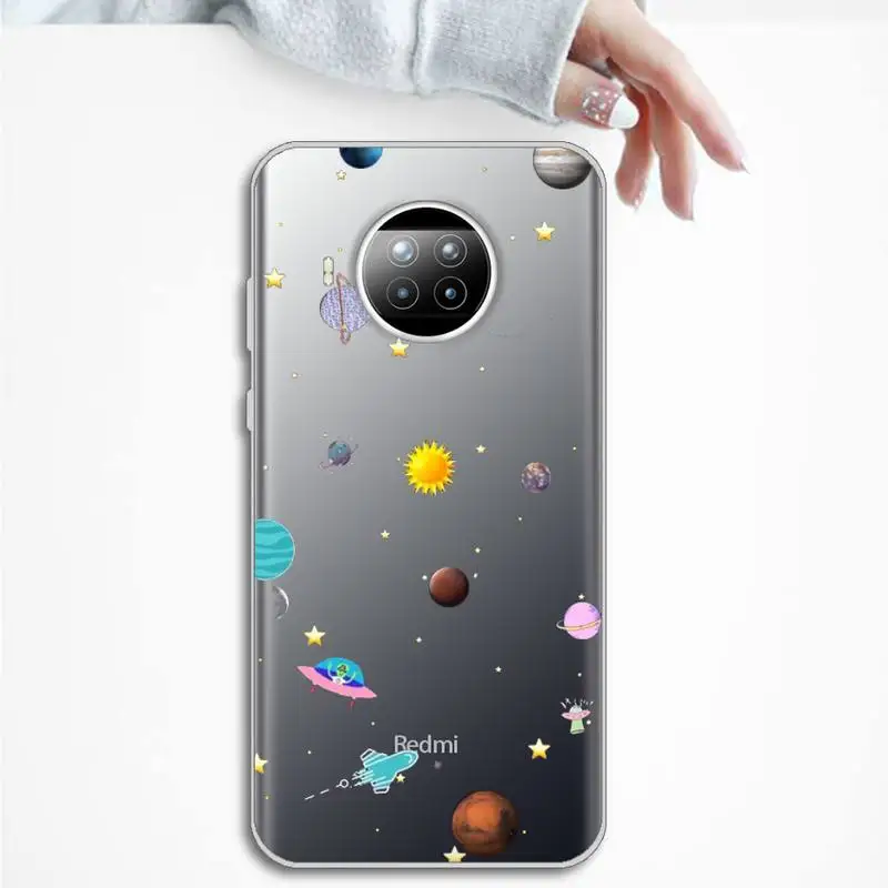 

Starry Universe Phone Cases Transparent Clear for Xiaomi Redmi note 10 t 8 9 pro lite 11