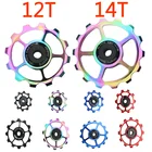 Задний переключатель передач, 12T 14T, Jockey Wheel, керамический шкив, направляющий ролик для горного велосипеда, для дорожного велосипеда, керамическое s-образное направляющее колесо