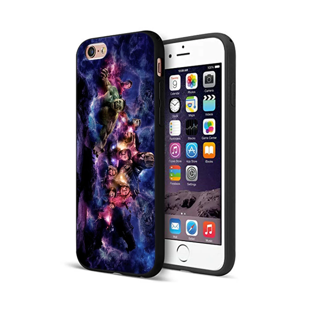 Черный ТПУ чехол для iphone 5 5s se 6 6s 7 8 plus x 10 силиконовый XR XS MAX Мстители Endgame комиксы
