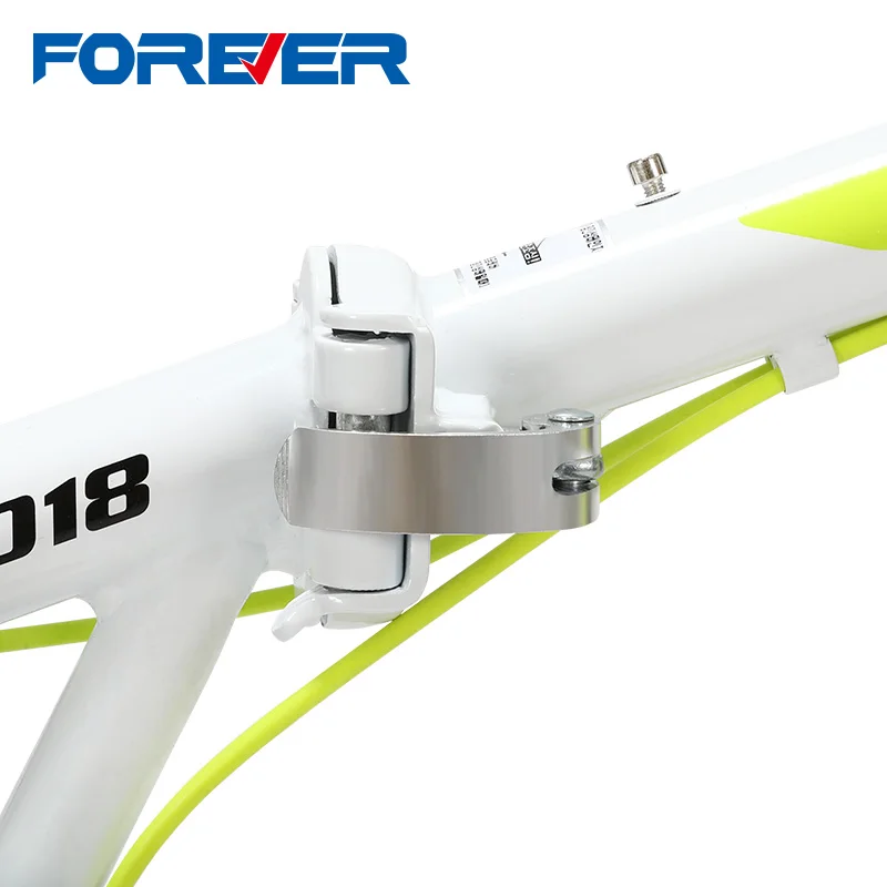 

FOREVER 2018 20 Inch 7 Speed High Carbon Steel Frame Folding Bicycle FR Disc Brakes Men and Women City Commuter Bike