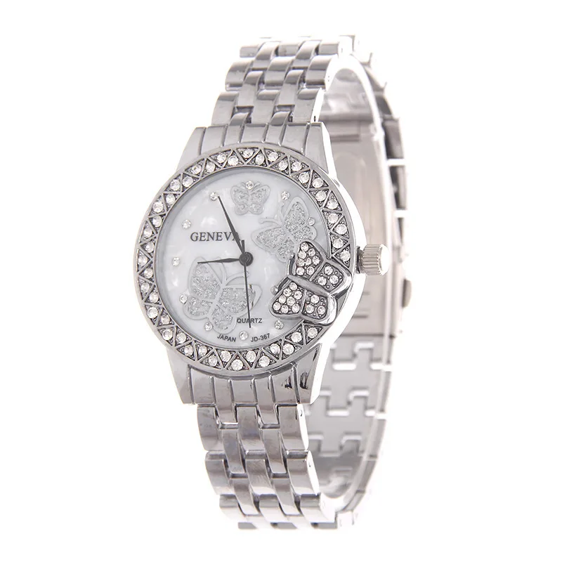 

Nice Women Watch Quartz Ladies Watches Hodinky Sexy Gold Clock Womens Bracelet Bayan Saats Rhinestone Butterfly Wirstwatch