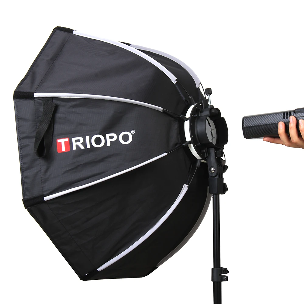 Восьмиугольный зонт-софтбокс Triopo KX65 65 см 90 Speedlite + сотовая сетка для внешней