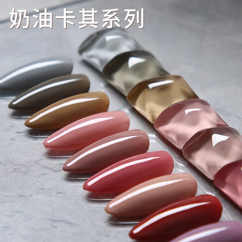 

Светоотражающий Блестящий полуперманентный лак для ногтей QWCJ 9 цветов, 7,3 мл, УФ светодиодный Гель-лак для ногтей, фотоклей