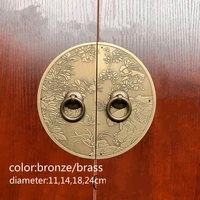 Bird Carving Copper Chinese Pull Retro Classical Closet Door Handles Brass Furniture Hardware For Cabinet Kitchen Wardrobe Knob