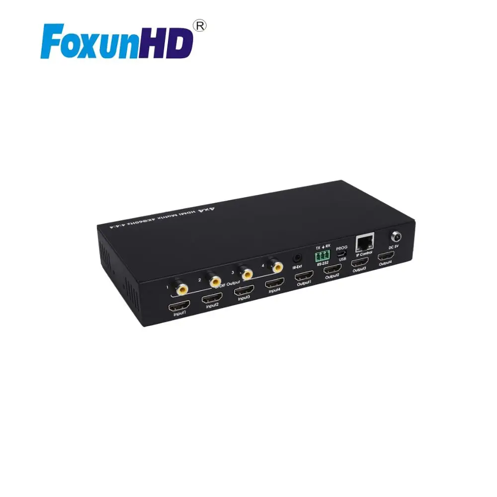 Матрица HDMI 4X4 с поддержкой HDCP2.2 MX09B и аудио интерфейсом SPDIF матричный коммутатор 4k