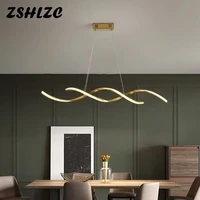 modern led pendant light 110v 220v chandelier pendant lamp for dining room kitchen living room electroplated goldchrome 110cm