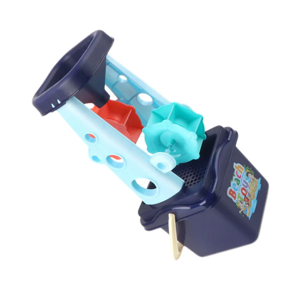 

1 Set Beach Toys Interactive Toys Sand Bucket Shovel Sand Clock for Beach Kids Playing Outdoor (Blue)