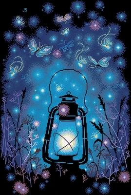 Волшебный светильник конский фонарь и светлячки рукоделие для вышивки DIY