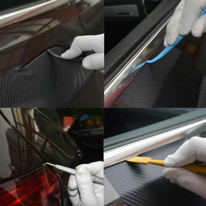 

7Pcs Edge Vinyl Car Wrap Film Stick Tuck Tools Magnet Micro Squeegee Gasket Kit Y5GF