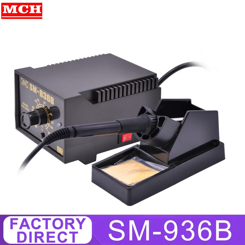 

SMD инструменты Антистатическая паяльная станция SM-936B 220V Вход 60 Вт Мощность Утюги 200 ~ 480 градусов паяльная