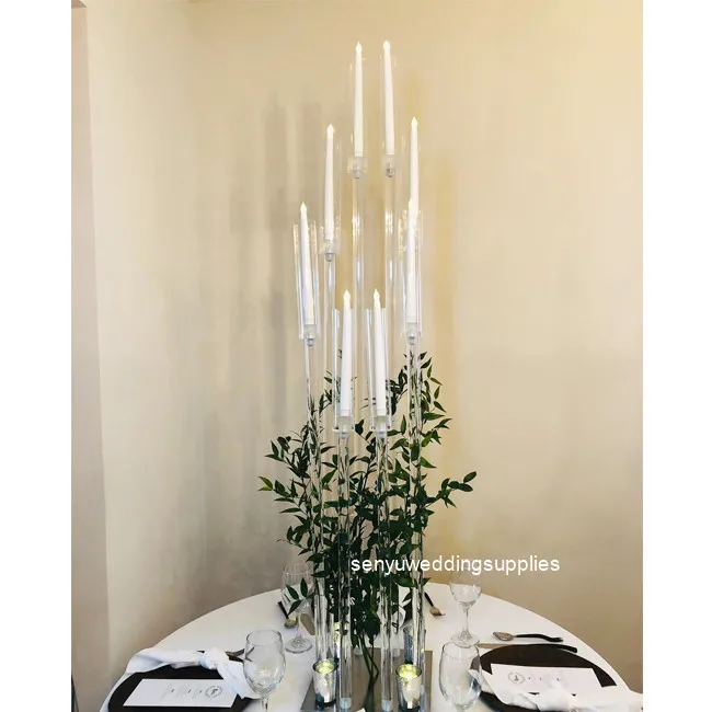 S Crystal Hurricane Candelabra For Table Stand With Lampshade