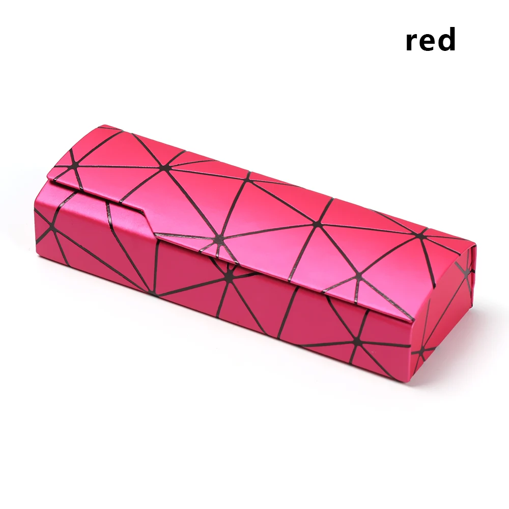 red Новые ретро овальные очки коробка солнцезащитные очки льняные складные очки Чехол оптические корзины ручной работы для хранения очки Чехол - Цвет: red