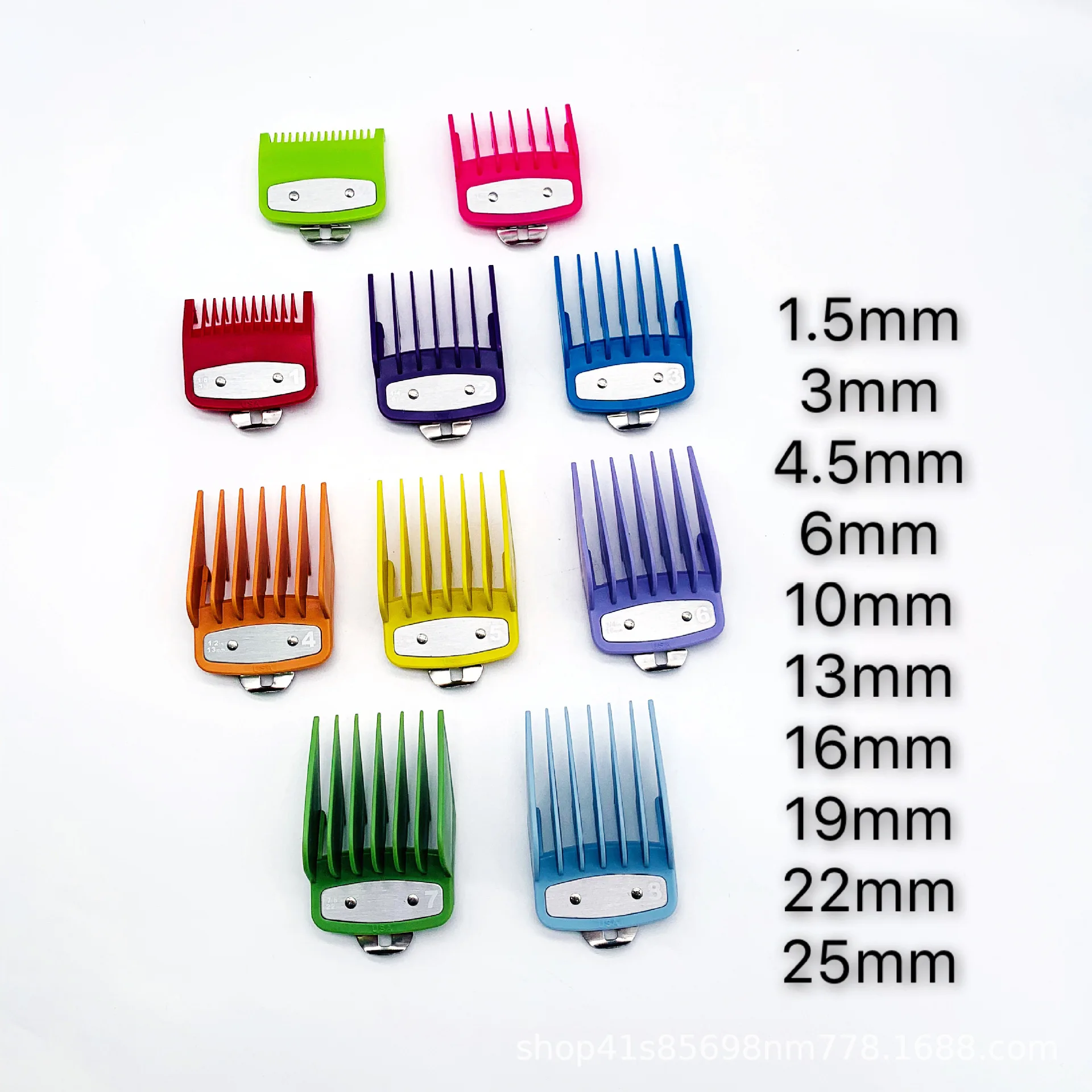 Цветная направляющая расческа разных размеров металлические гребни машинка для