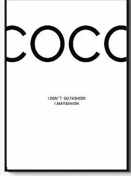 

Modern Fashion Women Black Pink Lips Canvas Painting COCO Wall Art Wall Pictures For Living Room Posters and Print Home Decor