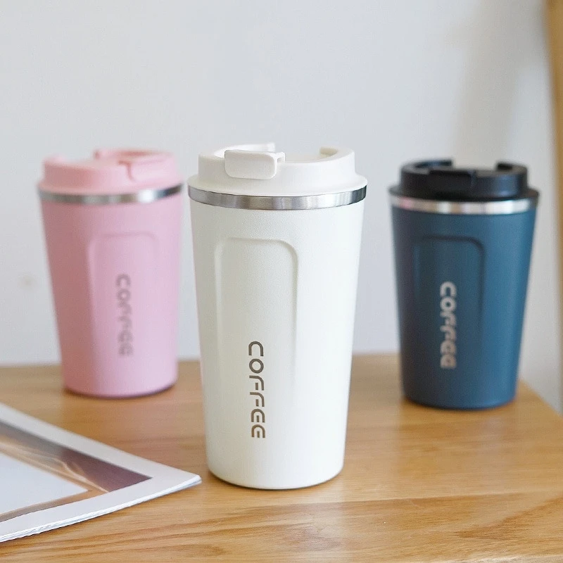 

Thermos Flask Double Thickened Coffee Mug Big Car Thermos Mug Travel Thermo Cup Thermos Mug For Gifts Vacuum Flask 500/380ML