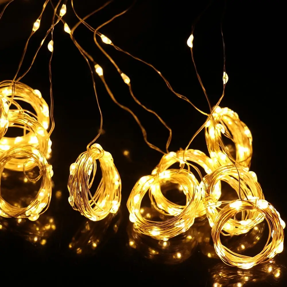 

3M Led Gordijn Garland Usb Fairy String Lights Night Afstandsbediening Verlichting 2021 Nieuwe Jaar Decoratie Thuis Slaapkamer