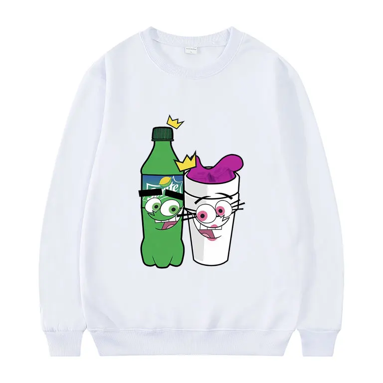 

Wocka-ohgeesy Kawaii Print Sweatshirt Men Oversize Fuuny Sportswear Tops Anime Cartoons Streetwear Cute Crewneck Women Pullover