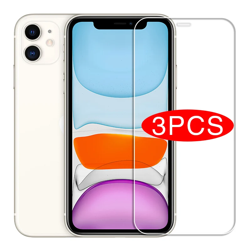 Защитное закаленное стекло для iPhone 11 3 шт. Защита экрана iphone 12 Pro X XR XS Max 6 6S 7 8 plus