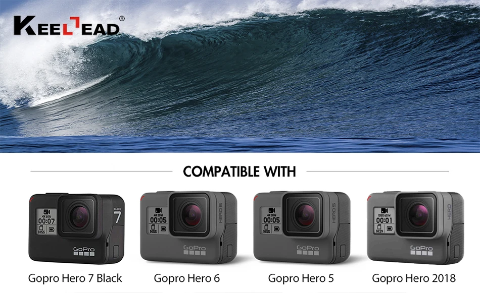 KEELEAD для Gopro Hero 7 6 5 Аксессуары Водонепроницаемый защитный корпус чехол для дайвинга 45 м защитный для камеры Gopro Hero 6 5
