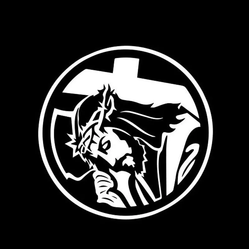 Автомобильные наклейки Иисус Христа крест украшение окна ПВХ автомобильные