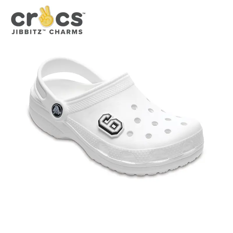 CROCS Jibbitz B&ampW Number 6 | Обувь