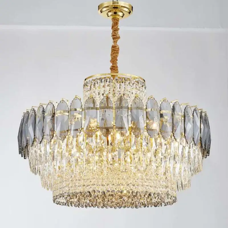 

Luxury crystal chandelier living room lamp European style modern decorative lamp dining room bedroom crystal lamp