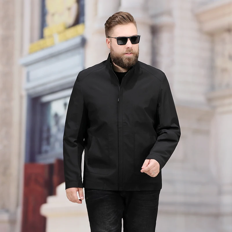 Новинка 2019 большие Φ 6xl 7xl 8xl мужские весенне-осенние куртки и пальто размеры