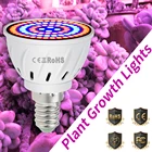 E27 светодиодный сельскохозяйственный светильник E14, сельскохозяйственная лампа полного спектра MR16, фитолампа GU10, лампа для растений, фитолампа для комнатные растения, цветы, Гидропоника