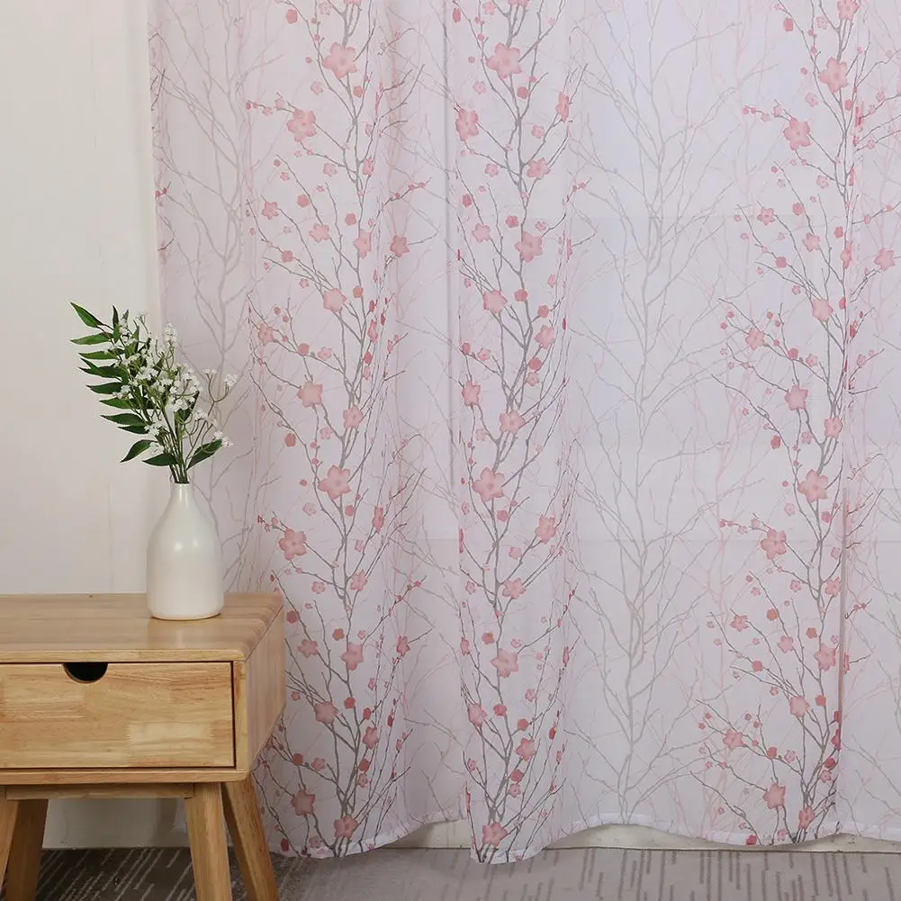 Сельский стиль сливы штора с цветами окно спальня гостиная драпировка домашний