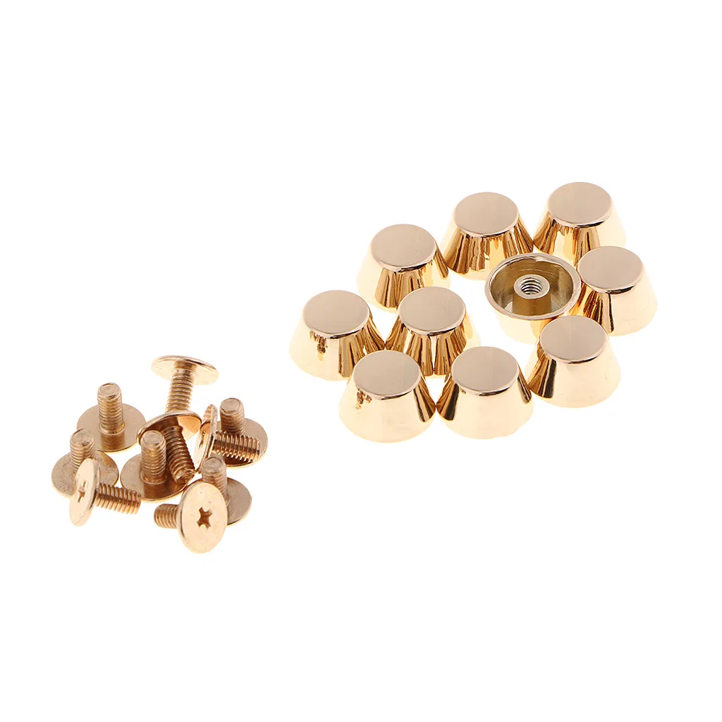 10 шт. латунный кошелек с винтовой задней ножкой и кошачьей головой сумочки