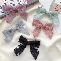 2020 new fashion cloth embroidered lace bow hairpin sweet hairpin ponytail top clip headwear hair accessories for women %d0%b7%d0%b0%d0%ba%d0%be%d0%bb%d0%ba%d0%b8