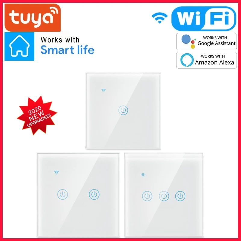 

Смарт-высветильник ель настенный сенсорный с поддержкой Wi-Fi, 1/2/3/4 клавиши