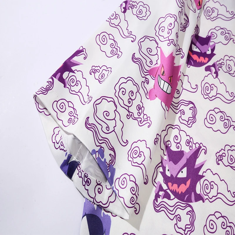

Mens Print Hawaiian Beach Shirts Harajuku Streetwear 2020 Summer Short Sleeve Blouse Punk Rock Unisex Oversize Shirts Tops