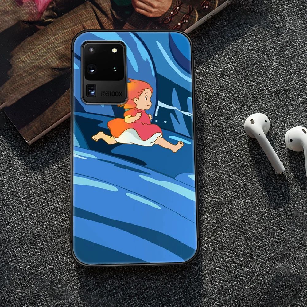 

Ponyo on the Cliff anime Phone Case Cover Hull For Samsung Galaxy S 6 7 8 9 10 e 20 edge uitra Note 8 9 10 plus black Funda Tpu