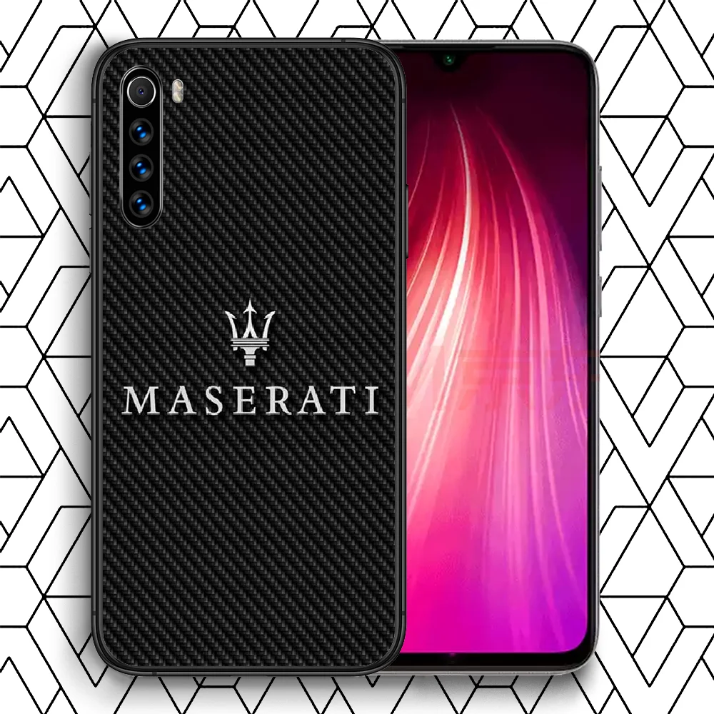 

Italy Super Car Maserati Phone case For Xiaomi Redmi Note 7 8 8T 9 9S 4X 7 7A 9A K30 Pro Ultra black coque silicone cell cover