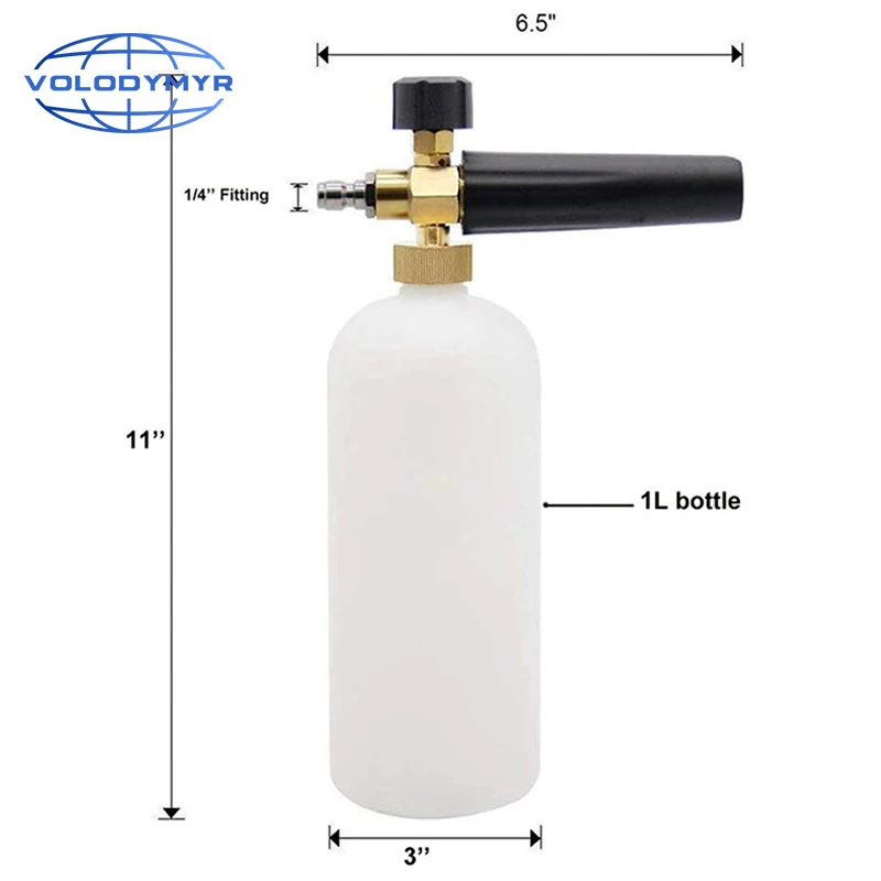 Скидка Пенная насадка высокого Давление пенный пистолет Cannon все Пластик Портативный образователь пены сопла шайбы автомобиля Мыло опрыскиватель ...