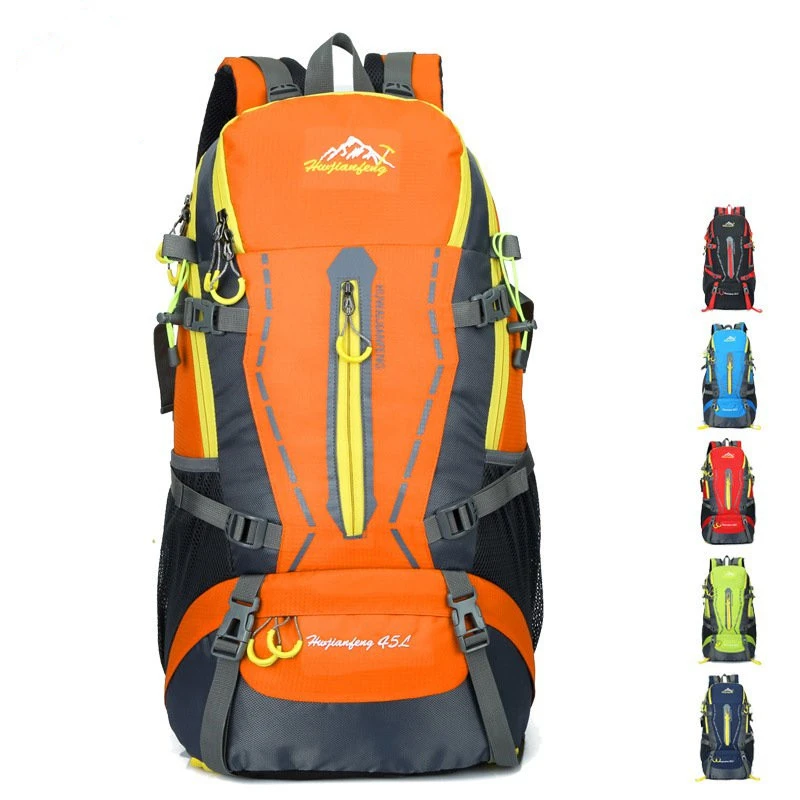 45L Men Women Climbing Travel Riding Sport Bag Water Resistant Rucksack Outdoor Camping Hiking Backpack Military Tactical Bags